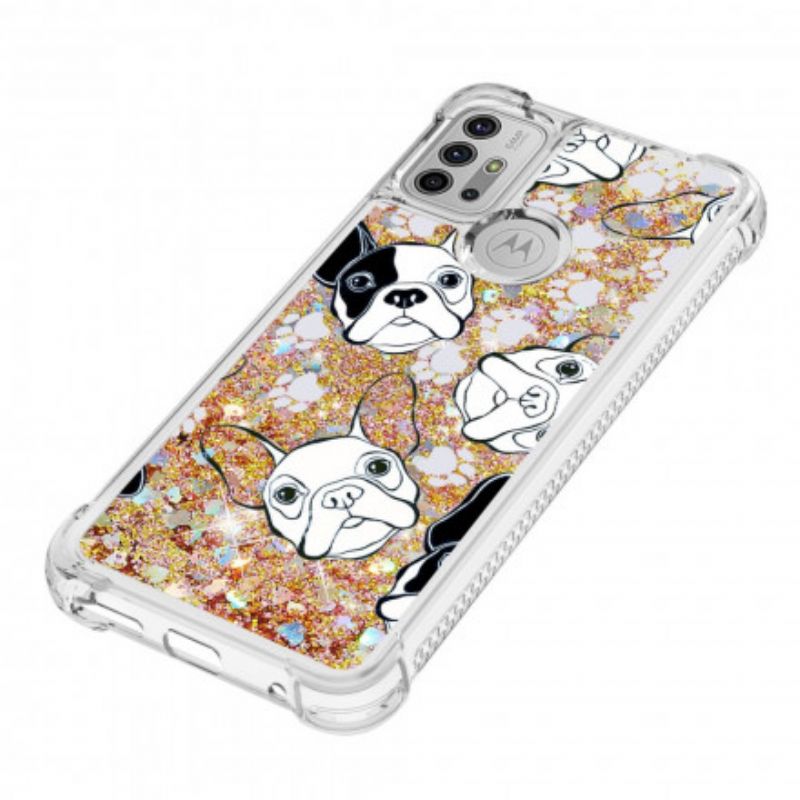 Coque Moto G30 / G10 Mr Chien Paillettes