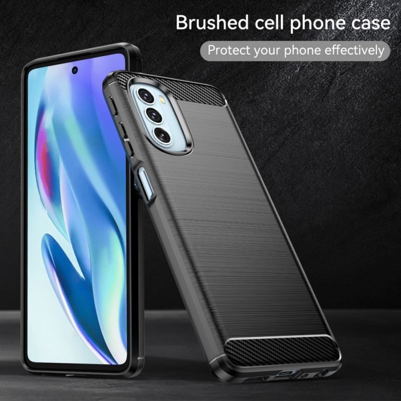 Coque Moto G51 5G Fibre Carbone Brossée