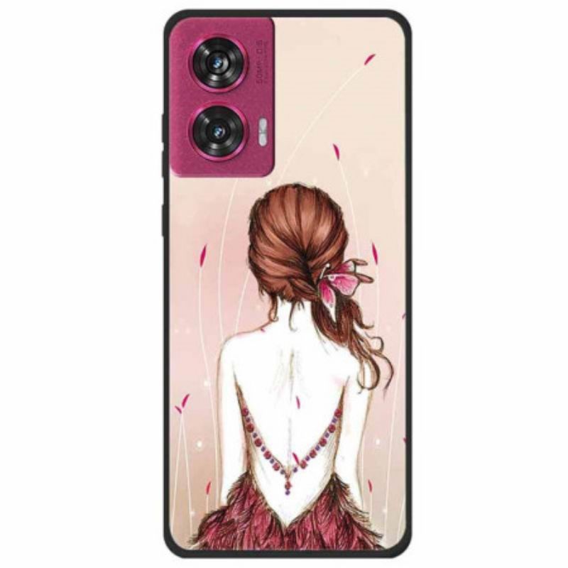 Coque Motorola Edge 50 Fusion Fille Esquisse