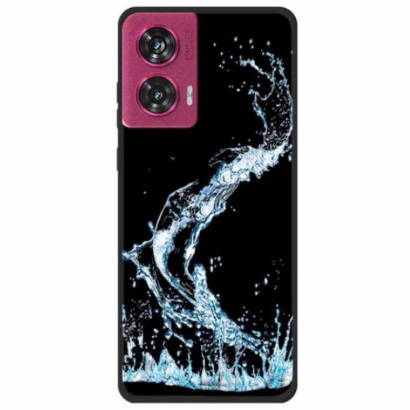 Coque Motorola Edge 50 Fusion Gouttes d'Eau Bleue