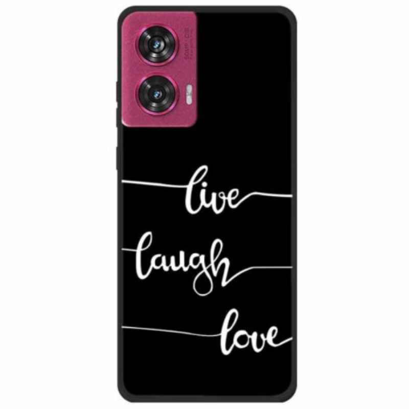 Coque Motorola Edge 50 Fusion Live Laugh Love