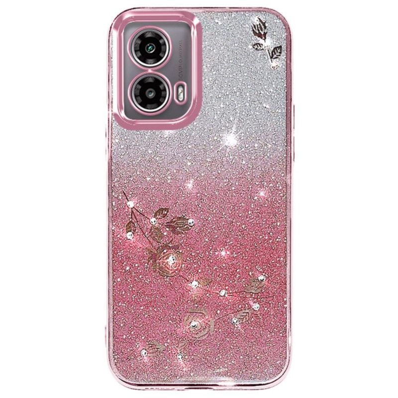 Coque Motorola Edge 50 Fusion Strass et Paillettes