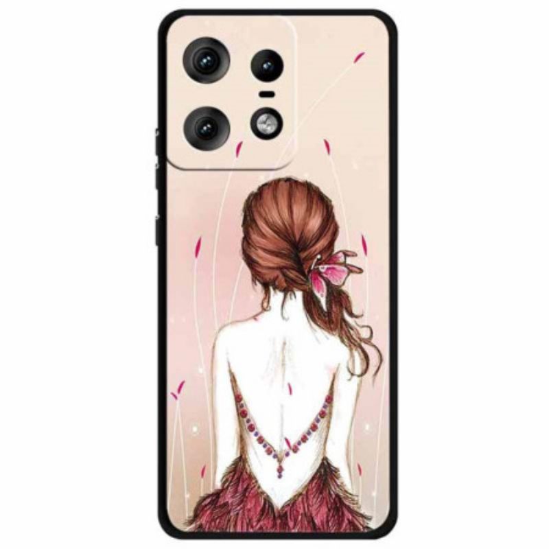 Coque Motorola Edge 50 Pro Esquisse de Fille