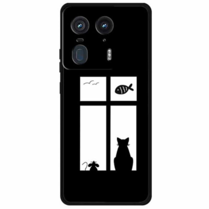 Coque Motorola Edge 50 Ultra Chat et Souris