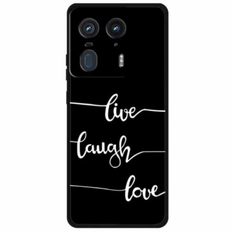 Coque Motorola Edge 50 Ultra LIve Laugh Love