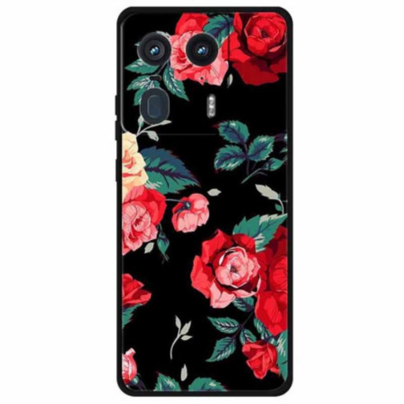 Coque Motorola Edge 50 Ultra Motif Noir et Rose