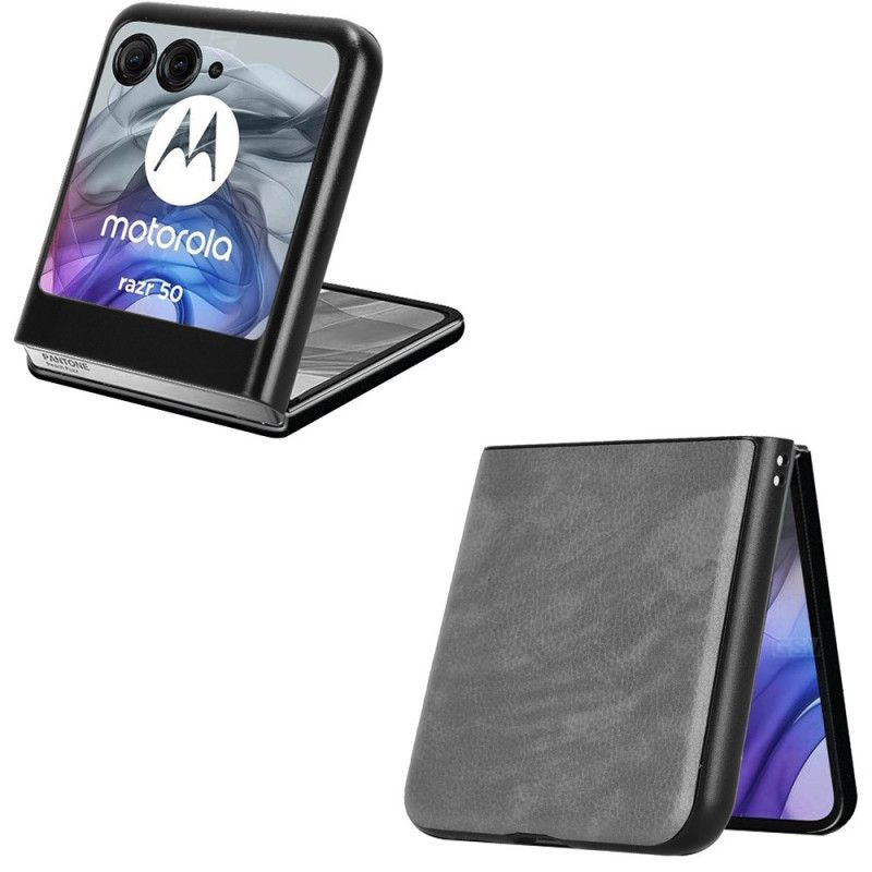 Coque Motorola Razr 50 5G Effet Cuir