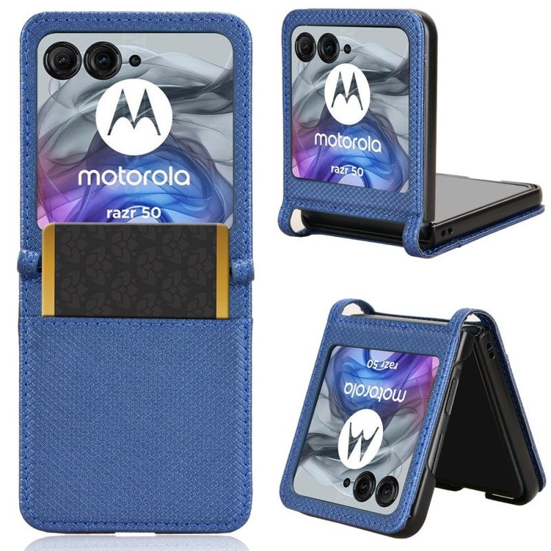 Coque Motorola Razr 50 5G Porte-Carte Bi-Texture