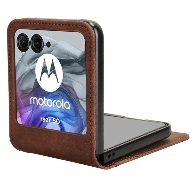 Coque Motorola Razr 50 5G Porte-Carte Simili Cuir