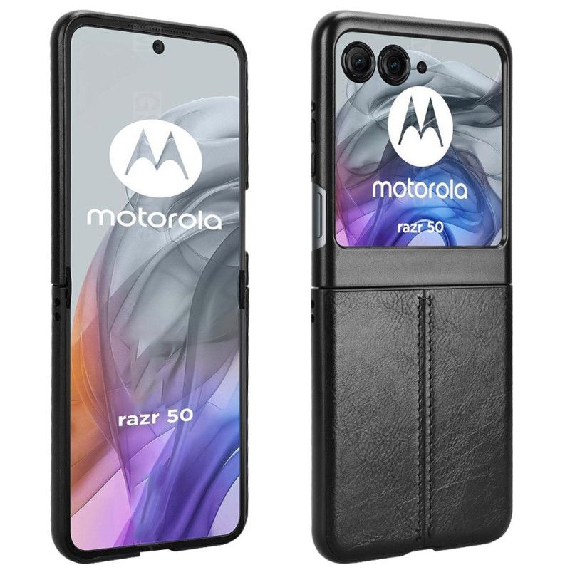 Coque Motorola Razr 50 5G Simili Cuir Couture