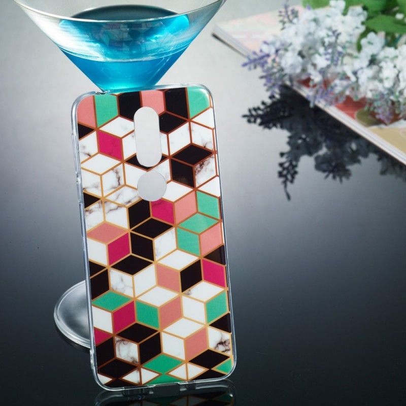 Coque Nokia 7.1 Cubes Colorés