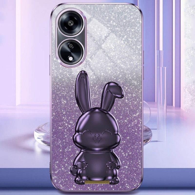 Coque Oppo A58 / A98 5G Lapin Support