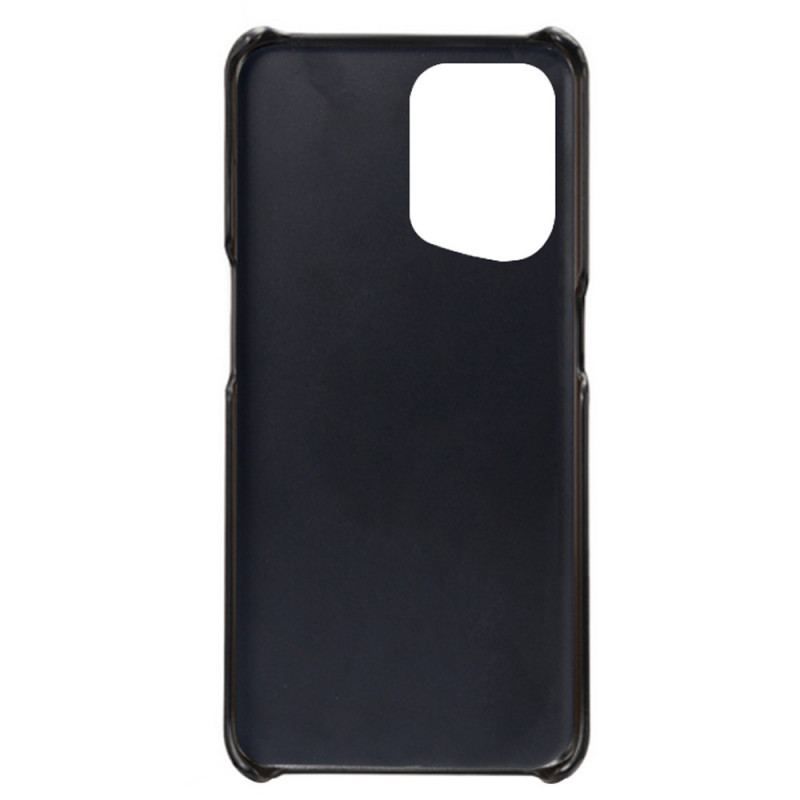 Coque Oppo Find X5 Effet Cuir Porte-Cartes