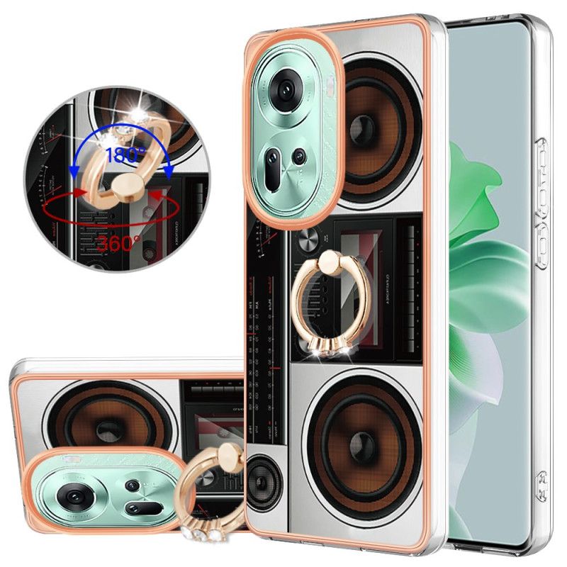 Coque Oppo Reno 11 5G Annneau-Support Radio