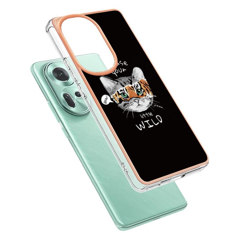 Coque Oppo Reno 11 5G Chat et Tigre