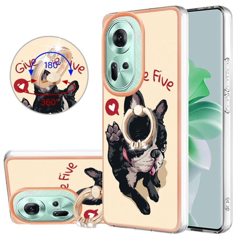 Coque Oppo Reno 11 5G Chien Give Me Five