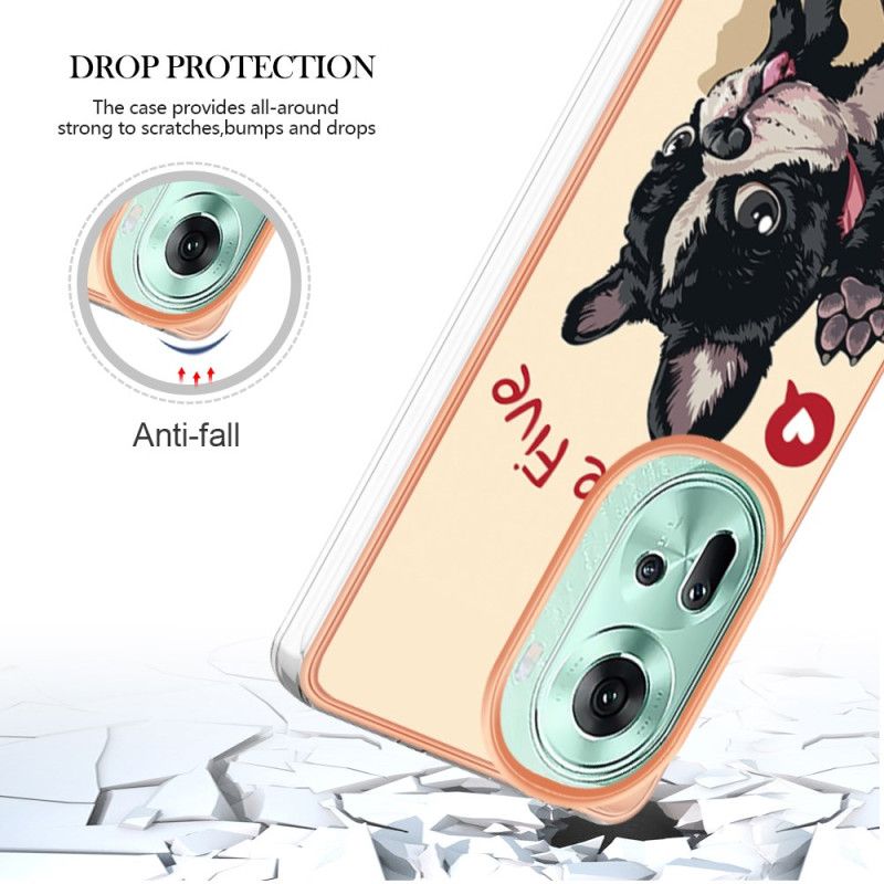 Coque Oppo Reno 11 5G Chien Give Me Five