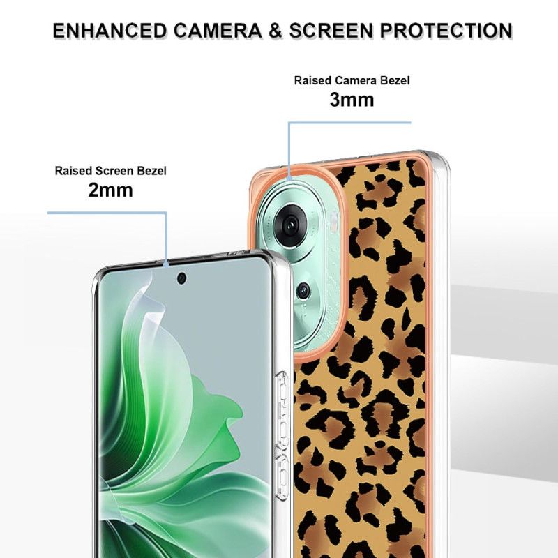 Coque Oppo Reno 11 5G Imprimé Léopard