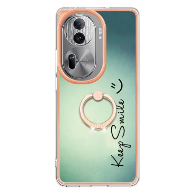 Coque Oppo Reno 11 Pro 5G Anneau-Support Keep Smile