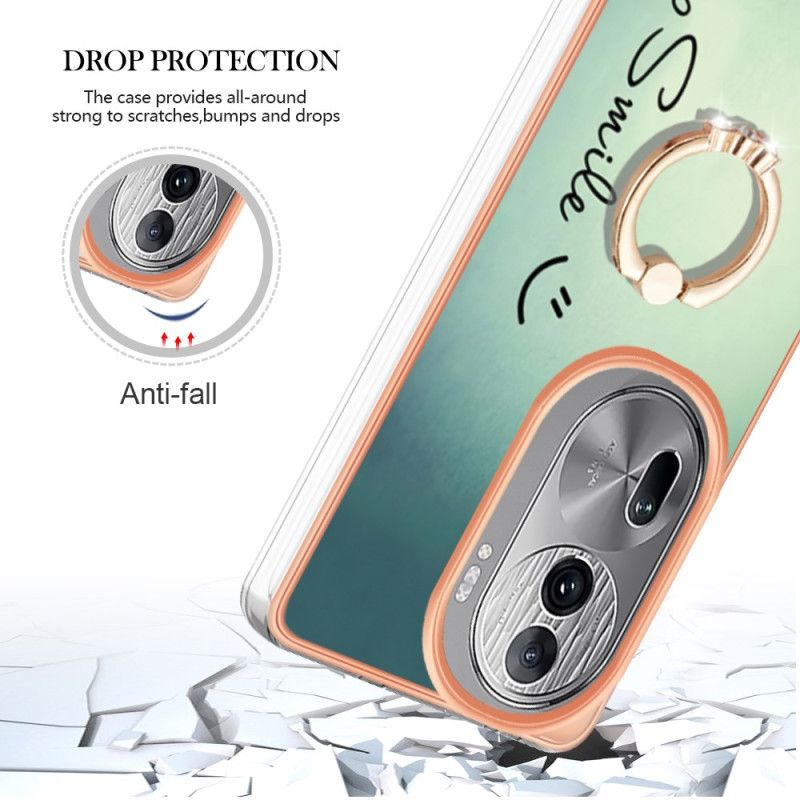 Coque Oppo Reno 11 Pro 5G Anneau-Support Keep Smile