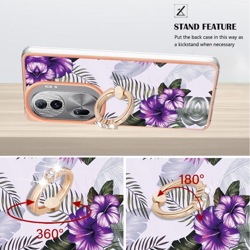 Coque Oppo Reno 11 Pro 5G Anneau-Support Marbre