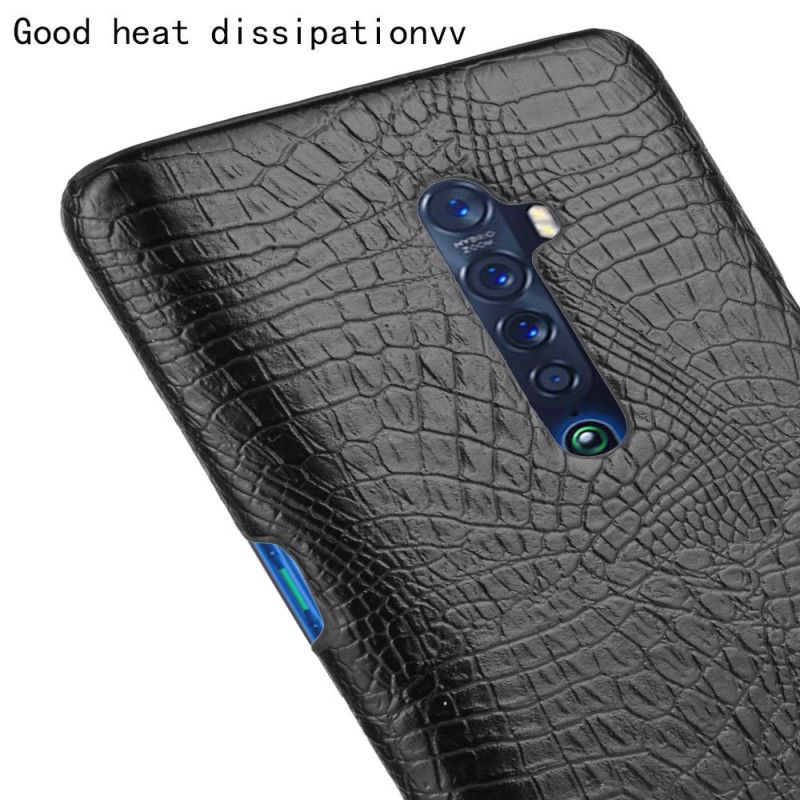 Coque Oppo Reno 2 Effet Peau De Crocodile