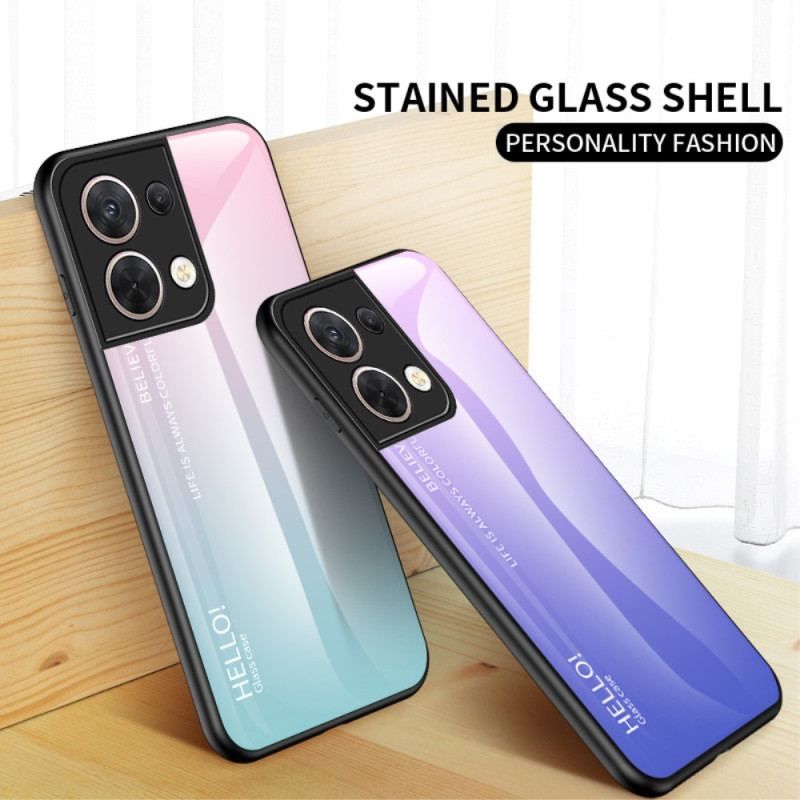 Coque Oppo Reno 8 Verre Trempé Hello