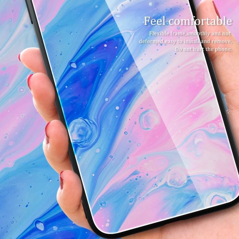 Coque Oppo Reno 8 Verre Trempé Marble Colors