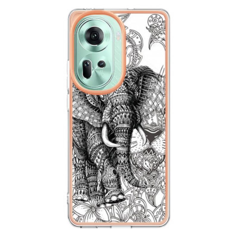 Coque Oppo Reno11 5G Éléphant Totem