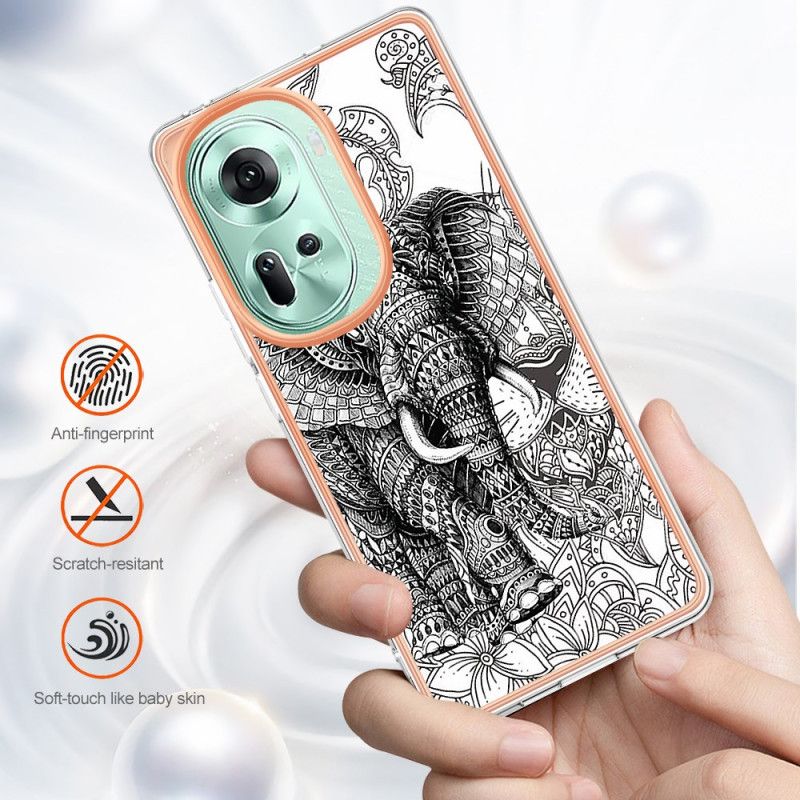 Coque Oppo Reno11 5G Éléphant Totem