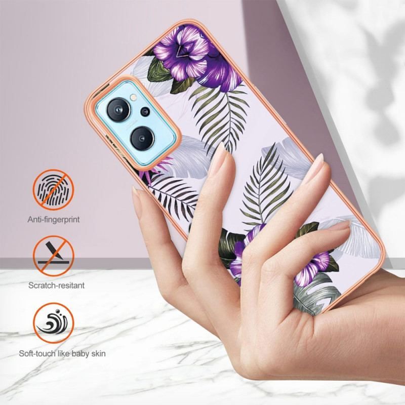 Coque Realme 9i Mini Fleurs Violettes