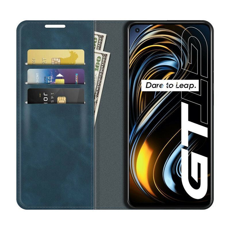 Coque Realme GT 5G Style Cuir Coutures