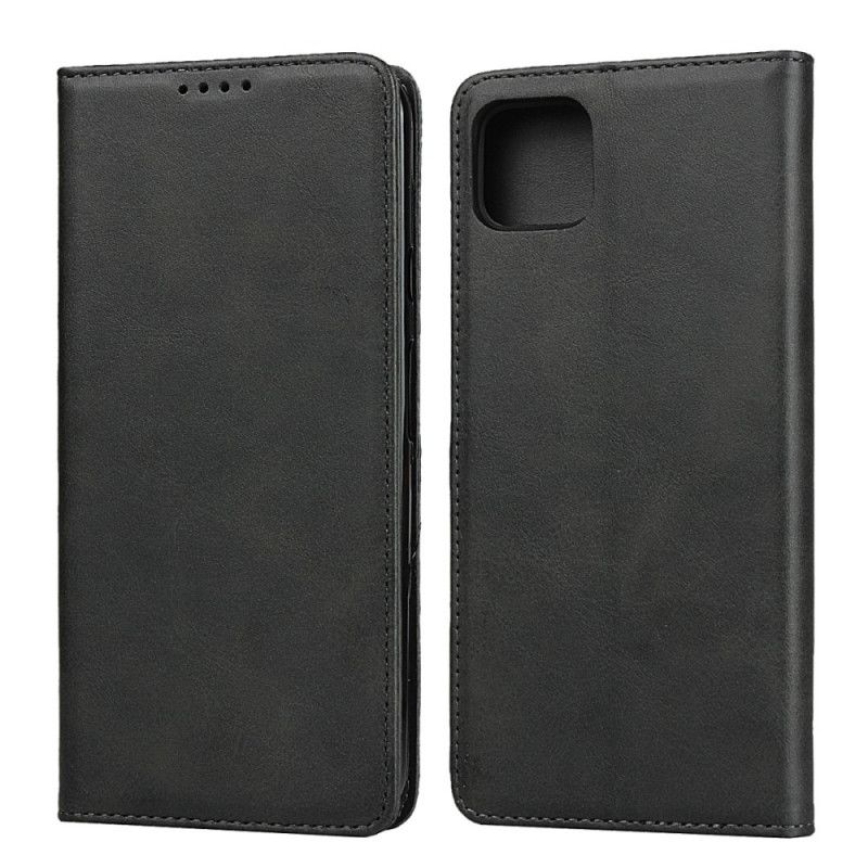 Flip Cover Google Pixel 4 Premium Simili Cuir Coutures