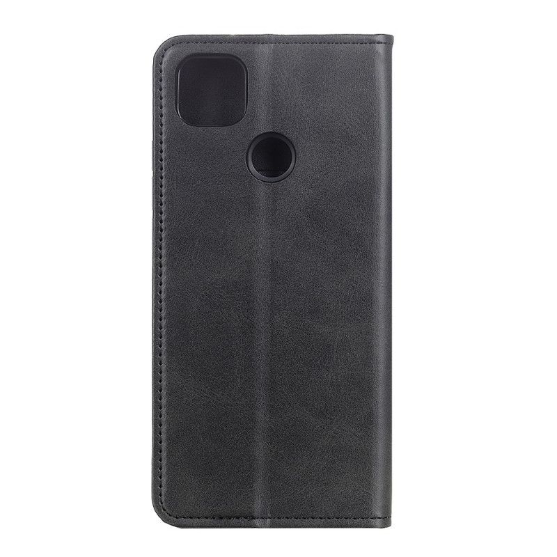 Flip Cover Google Pixel 4a 5g Cuir Fendu Mat