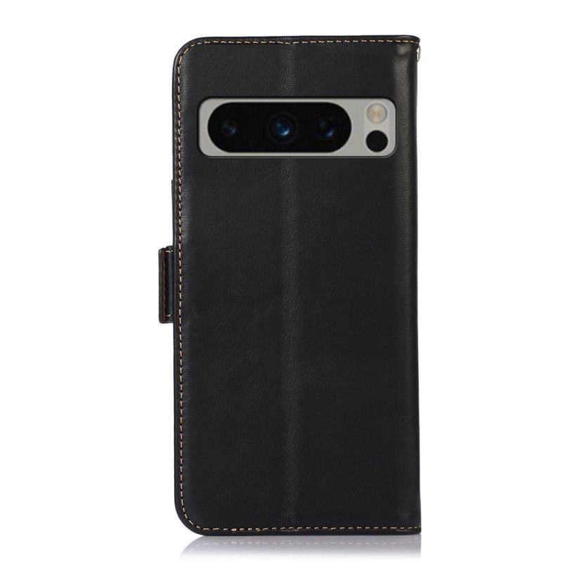 Flip Cover Google Pixel 8 Pro RFID Cuir Véritable