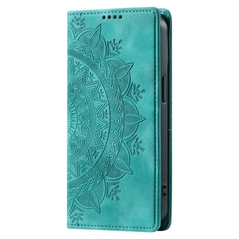 Flip Cover Google Pixel 9 / Pixel 9 Pro Effet Daim Mandala