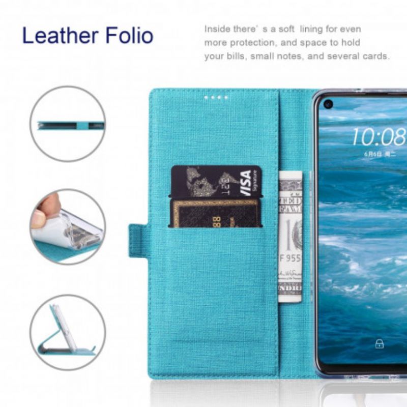 Flip Cover Moto G30 / G10 Texturée Vili Dmk