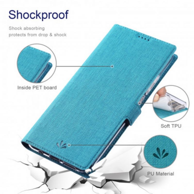 Flip Cover Moto G30 / G10 Texturée Vili Dmk