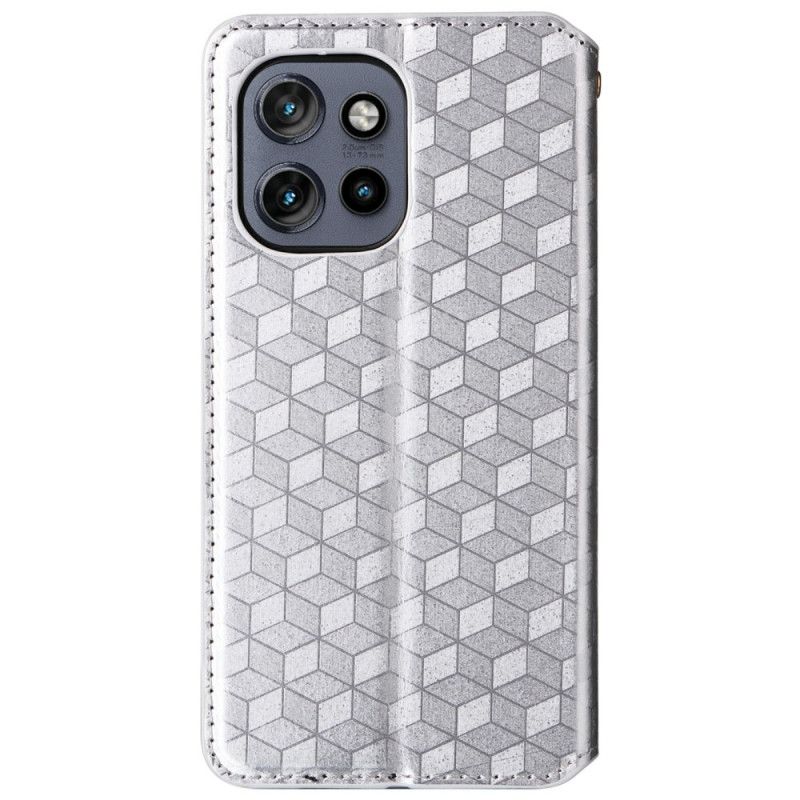 Flip Cover Motorola Edge 50 Neo Cubes 3D