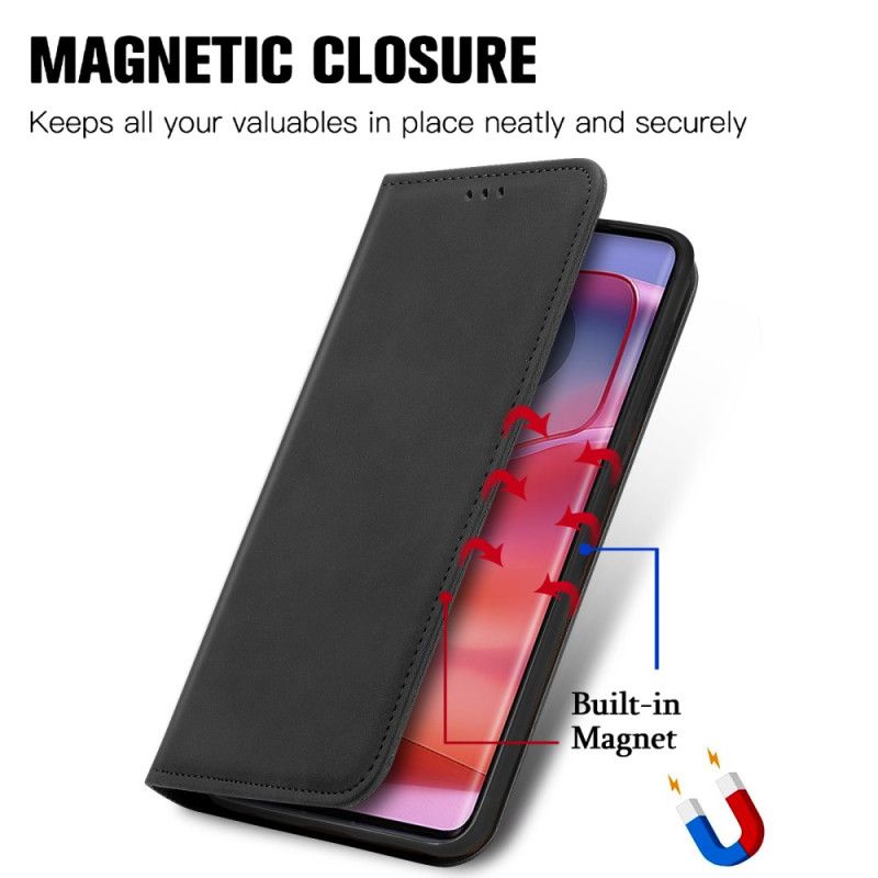 Flip Cover Motorola Edge 50 Pro Effet Daim