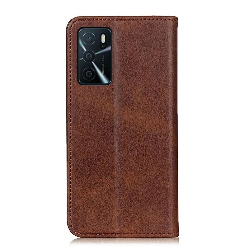 Flip Cover Oppo A16 / A16s Cuir Fendu Sobre