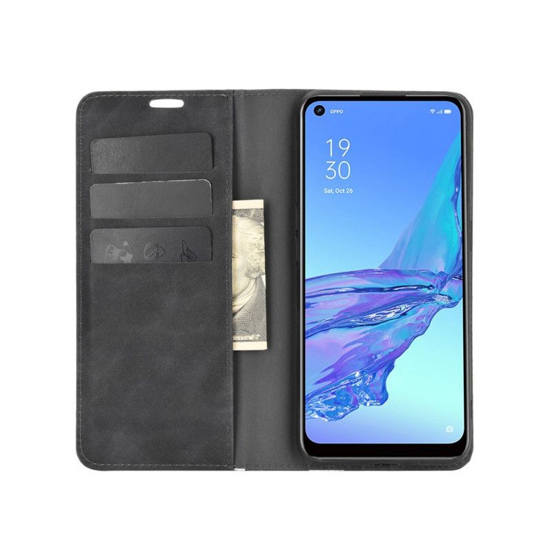 Flip Cover Oppo A53 / A53s Effet Cuir Douceur