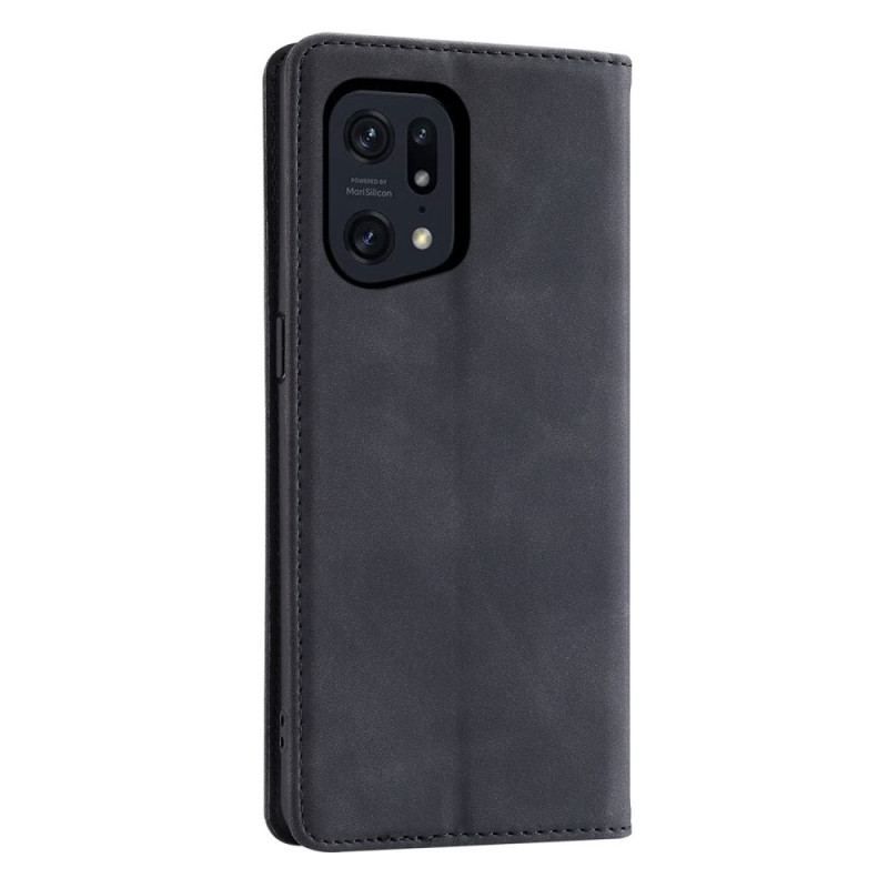 Flip Cover Oppo Find X5 Pro Simili Cuir CASEDANCE