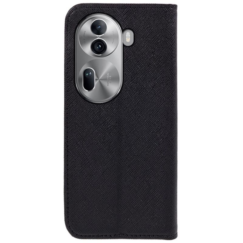 Flip Cover Oppo Reno 11 5G Texture Croisée