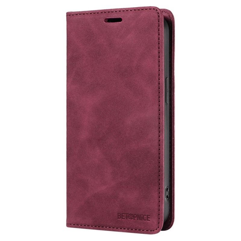 Flip Cover Oppo Reno 12 5G Blocage RFID Effet Daim BETOPNICE