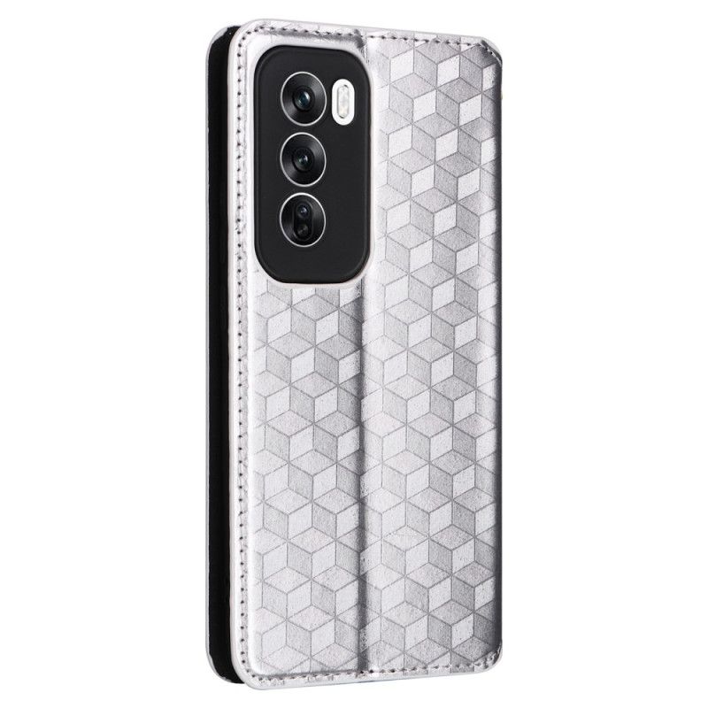 Flip Cover Oppo Reno 12 5G Losanges 3D