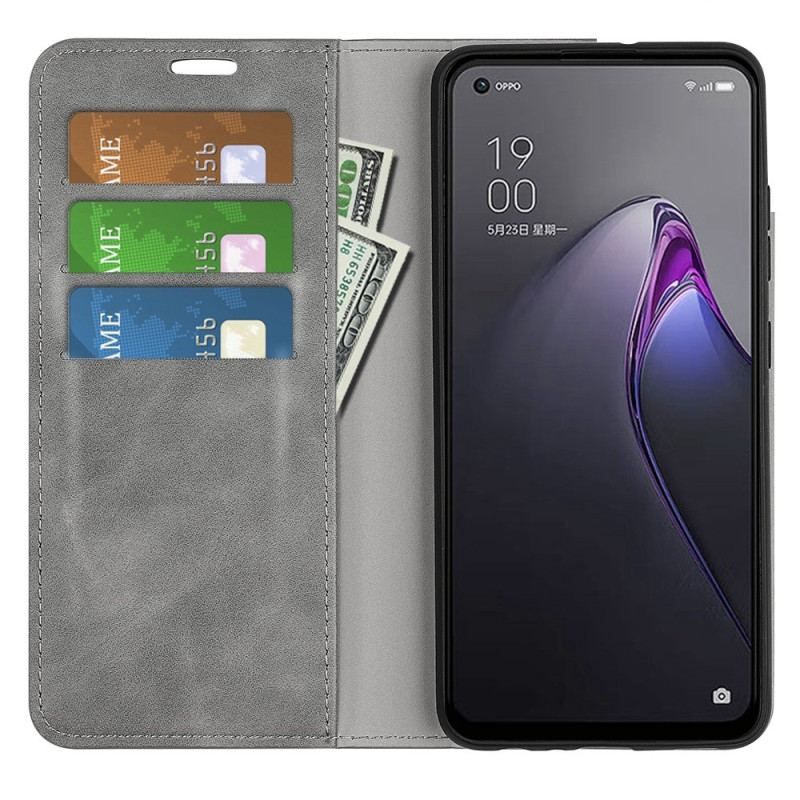 Flip Cover Oppo Reno 8 Design Classique