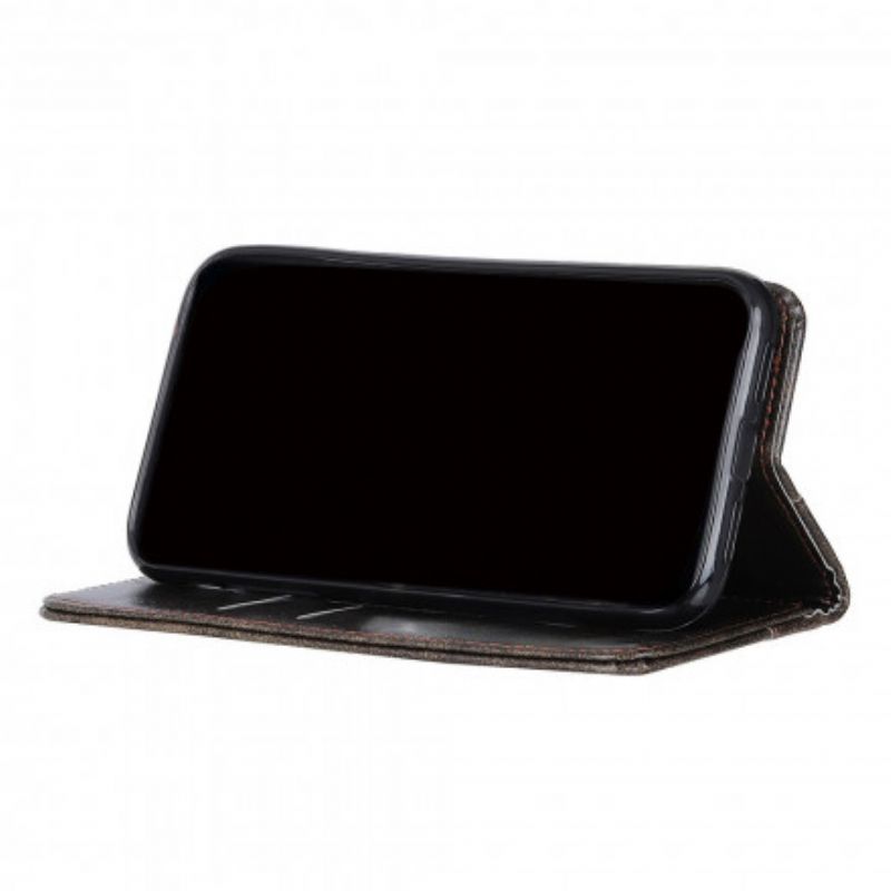 Flip Cover Pour Moto G60S Style Cuir Nappa