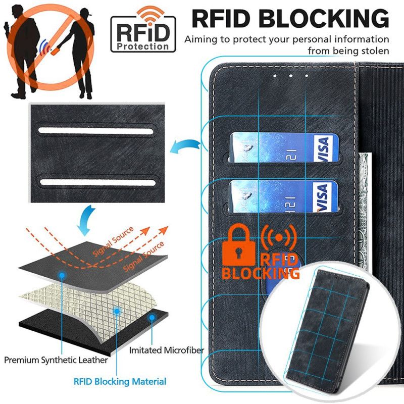 Flip Cover Realme 12 Pro 5G / 12 Pro Plus 5G Portefeuille Rétro Blocage RFID