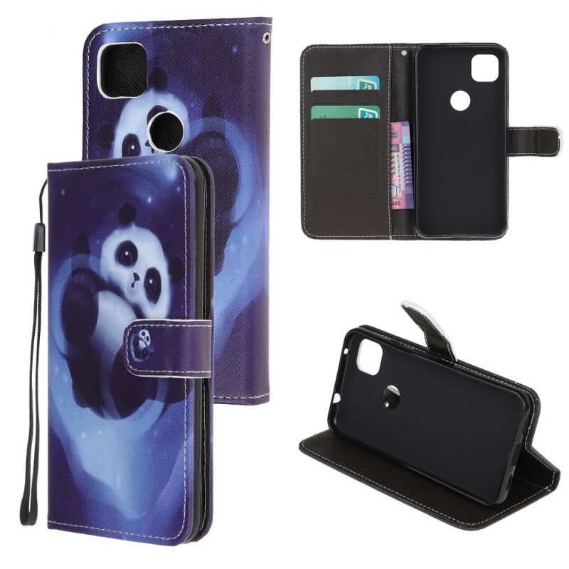 Housse Google Pixel 4a Panda Space À Lanière